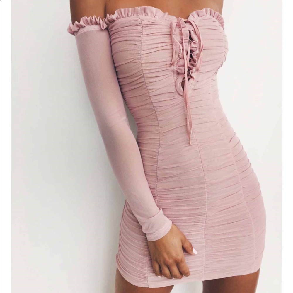 Tigermist Blush Baldwin Dress