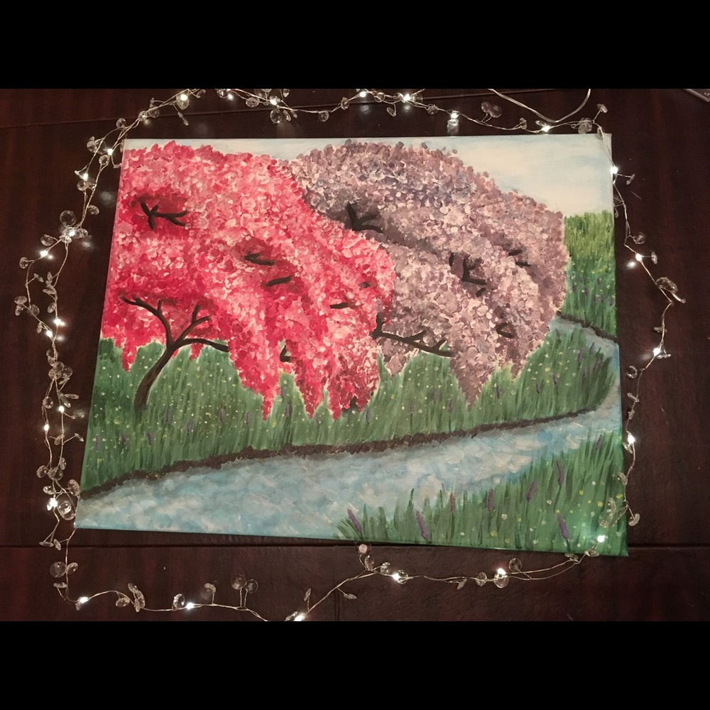 Spring Bliss acrylic painting