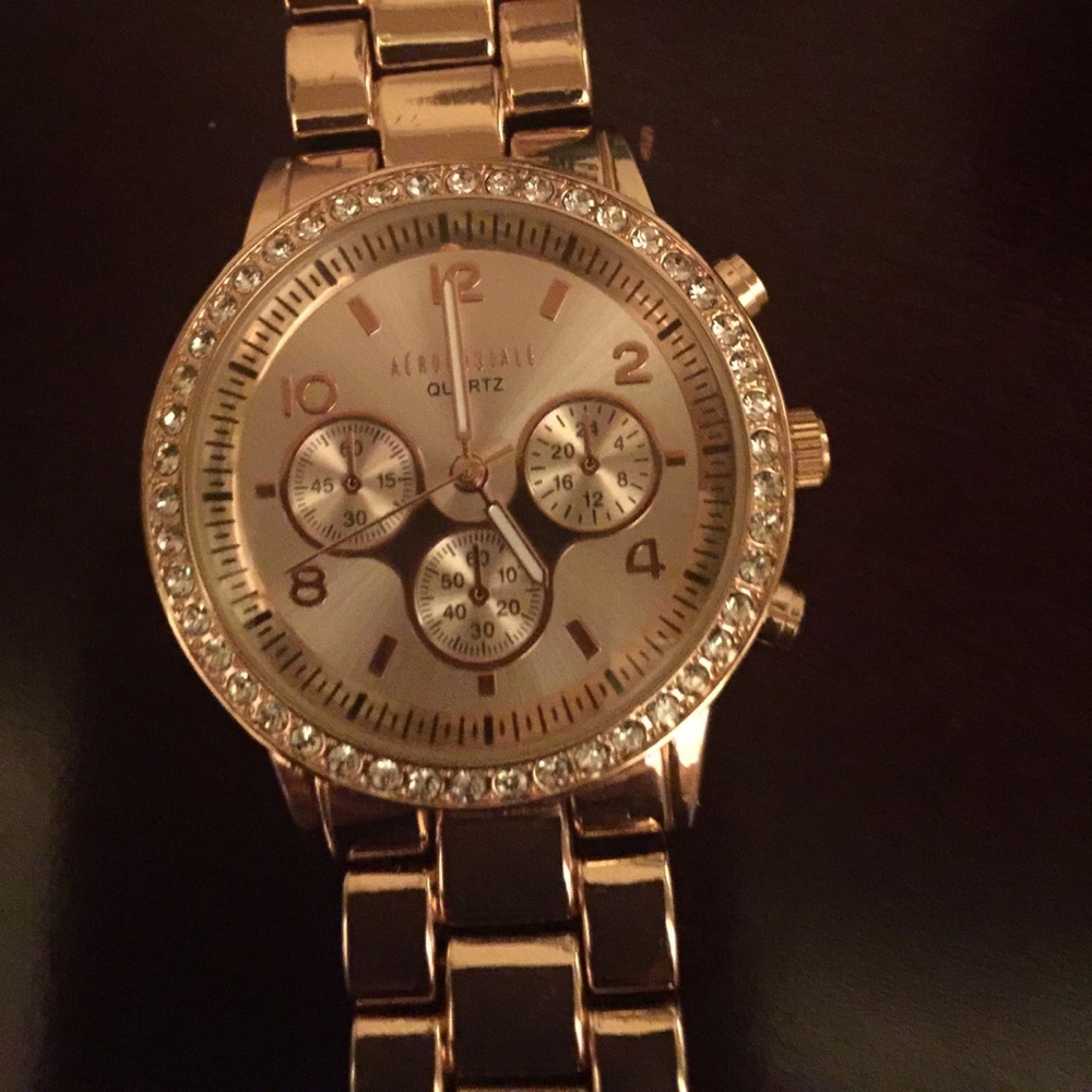 Gold color watch