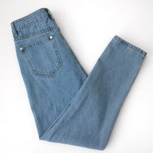 Light Washed Denim Mom Jeans
