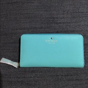 Aqua Kate Spade Lacey Continental Wallet