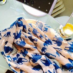 Delicate elephant scarf