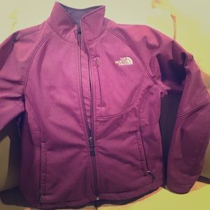 The North Face purple/eggplant jacket, size medium
