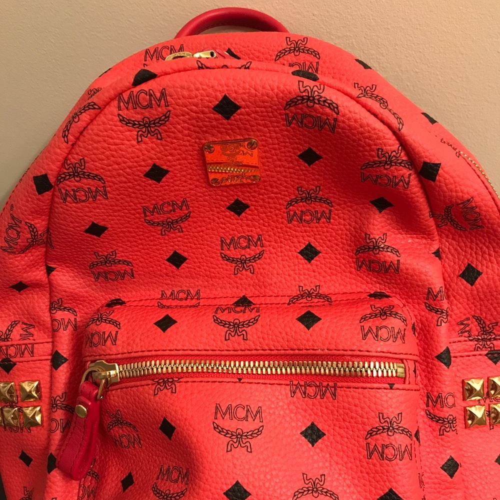 Authentic MCM small bookbag in Perfect condition.