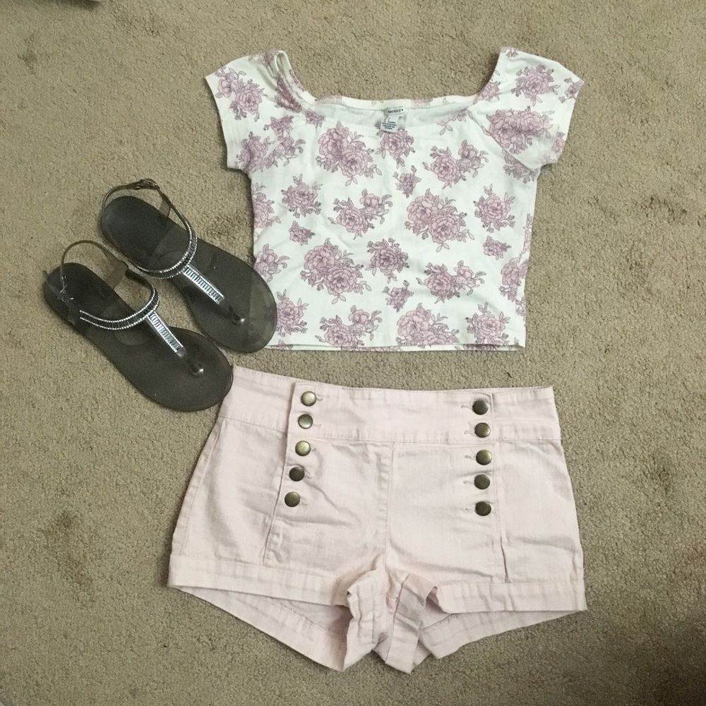 Floral crop top