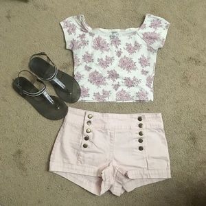 Floral crop top