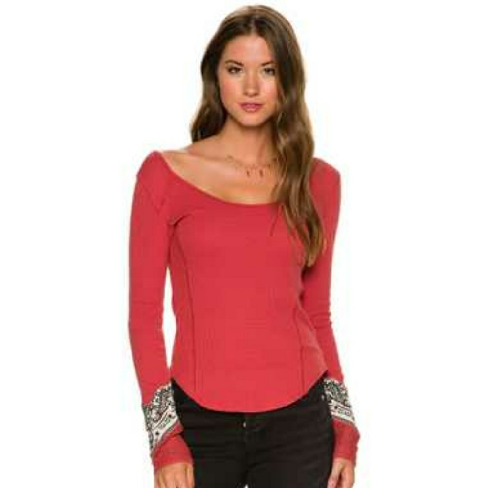 Free People Bandana Cuff Thermal