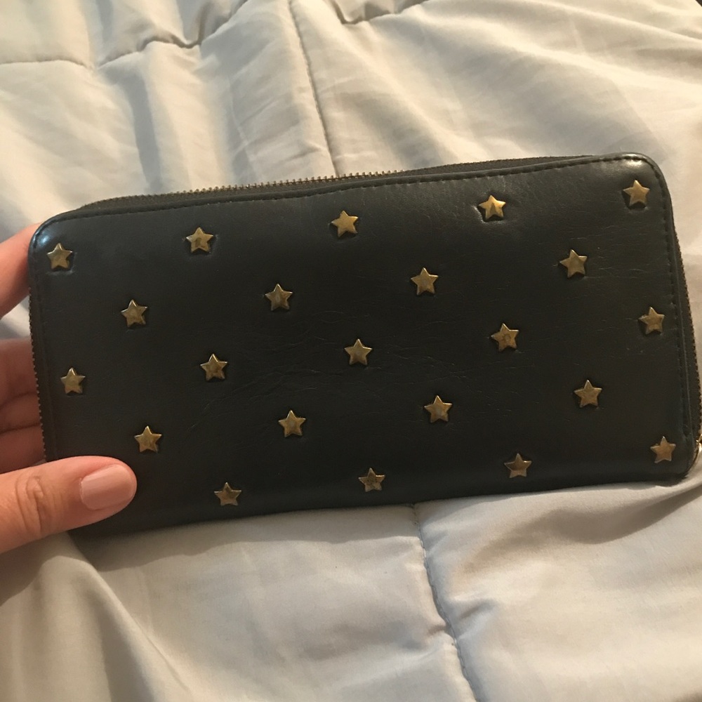 Black Leather Fossil Wallet