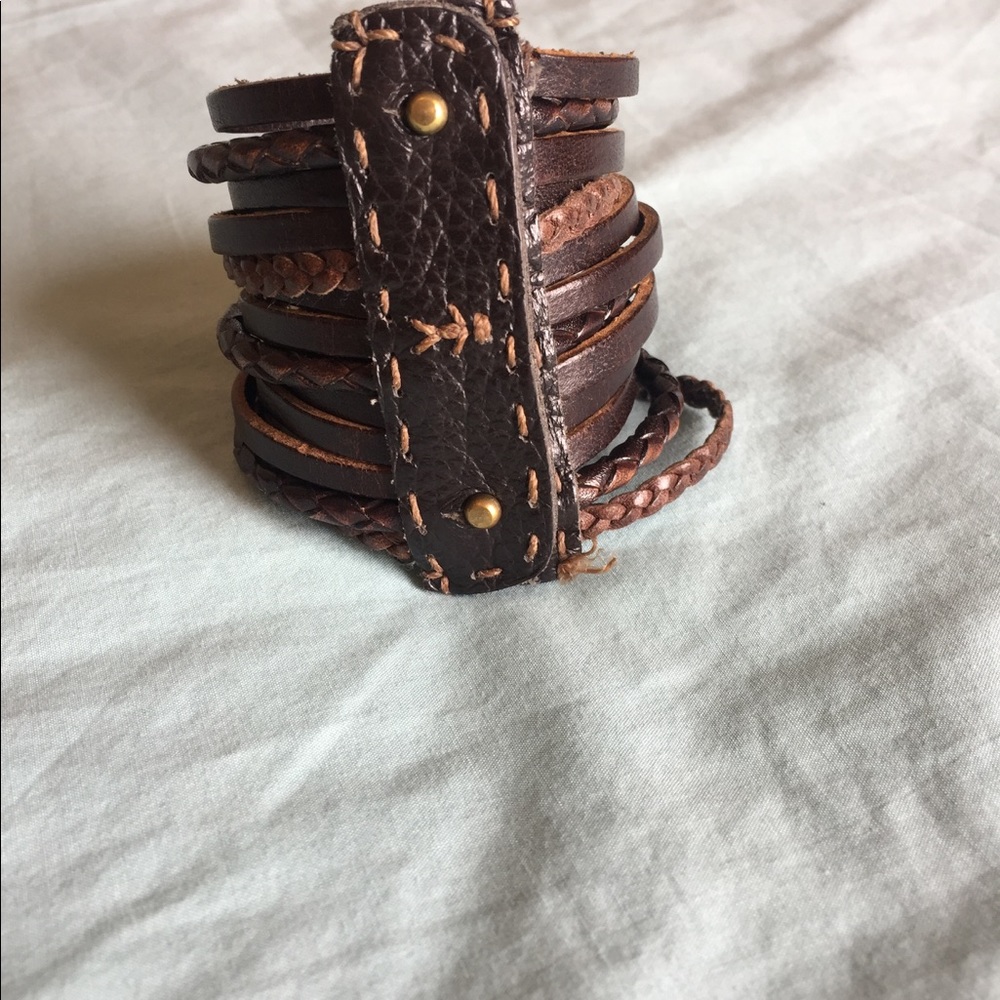 Henry Beguelin Leather Cuff