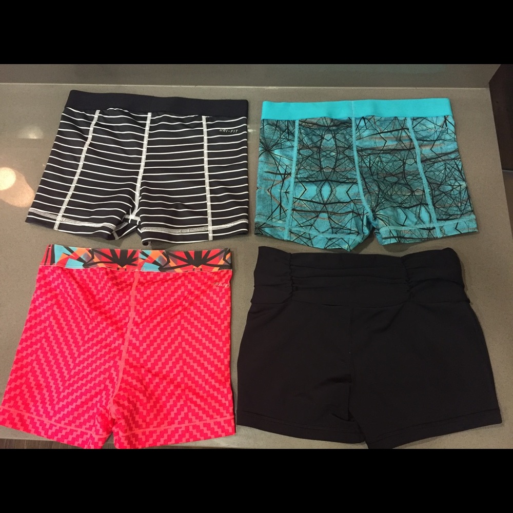 4 pairs workout shorts