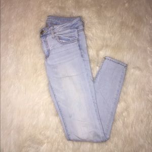 American Eagle lightwash "jeggings"