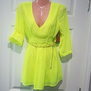 Neon Yellow Romper
