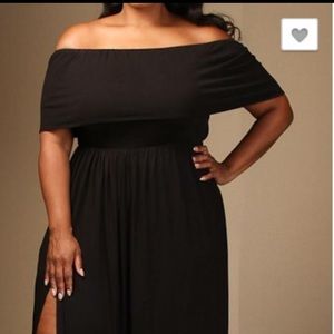Off the shoulder maxi dress