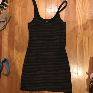 Brown and Black Bodycon free people dress