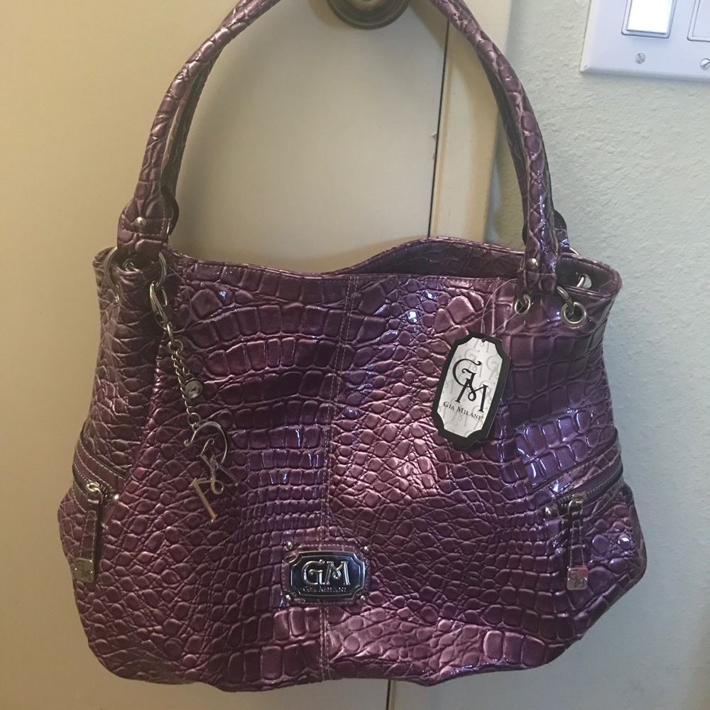 Purple Gia Milano Shoulder Bag