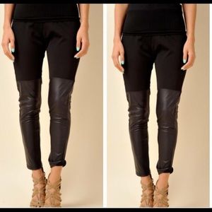 Faux leather leggings