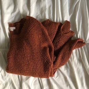 Rust Knitted Sweater Tunic