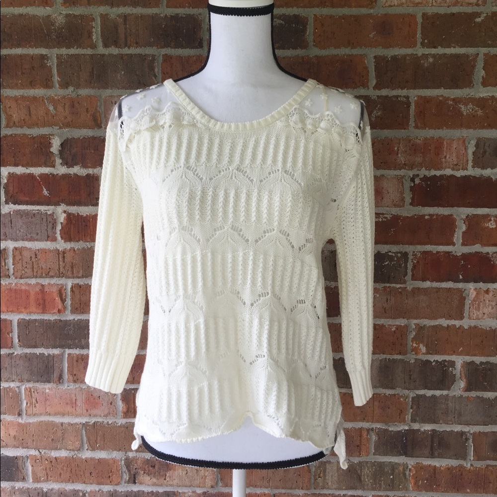 Lace sweater