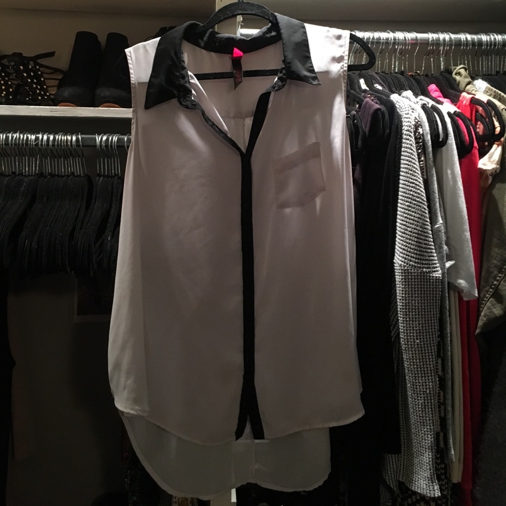 Black and white tank