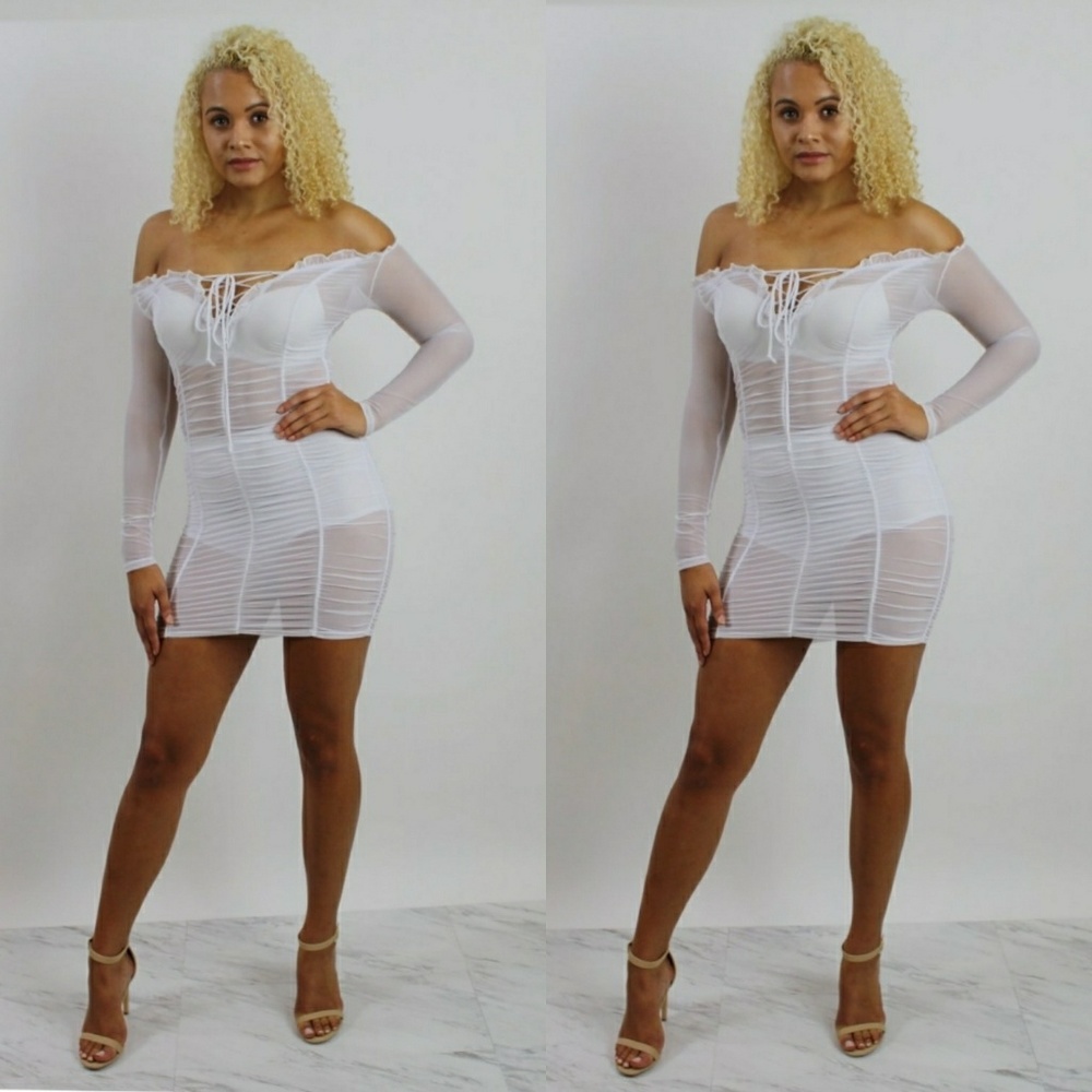 What sheer dress