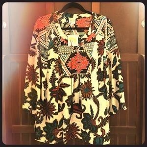 Fig and Flower-bohemian Tunic Shirt