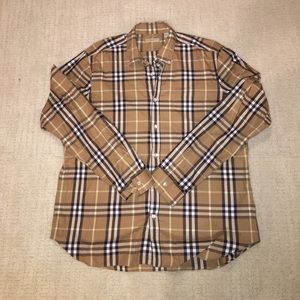 Men's Burberry Long Sleeve Shirt