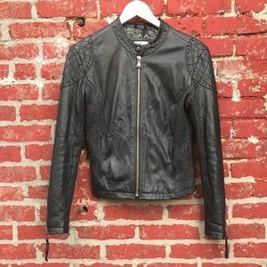 June moto leather jacket