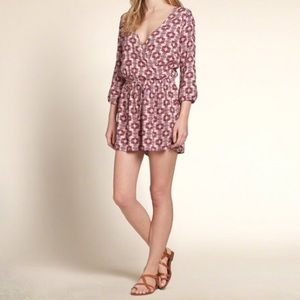 Hollister Rayon Wrap Romper