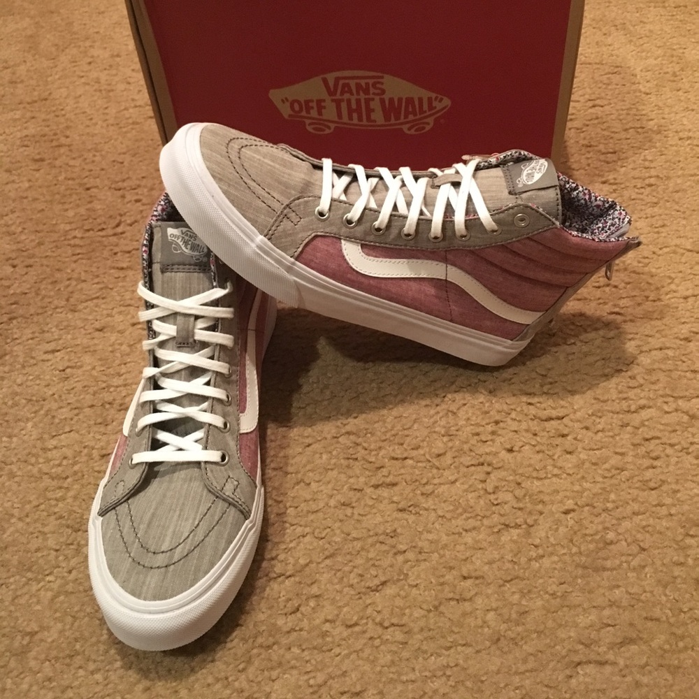 Floral Chambray SK8Hi Slim Vans