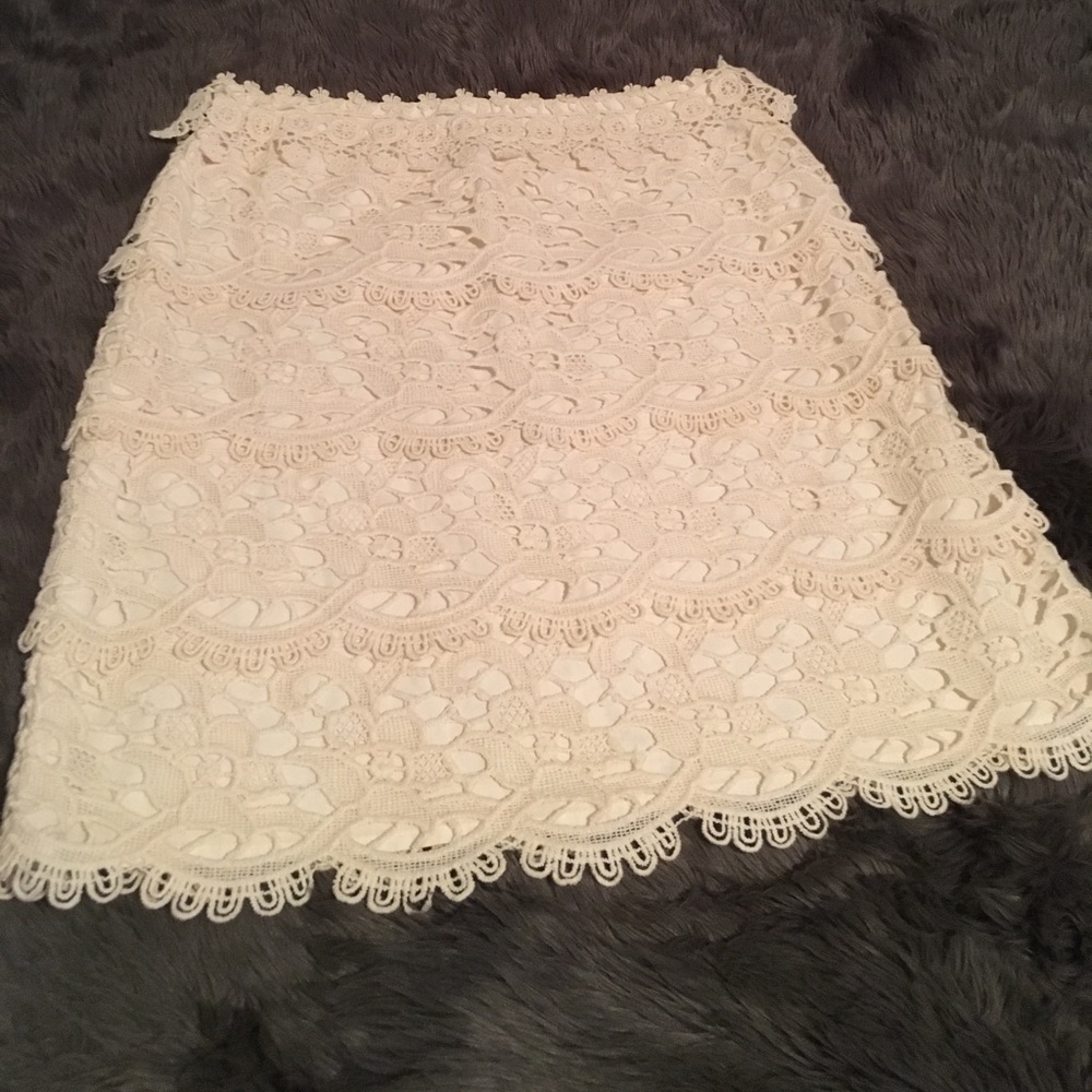 Ann Taylor Loft Lace Skirt Size 2