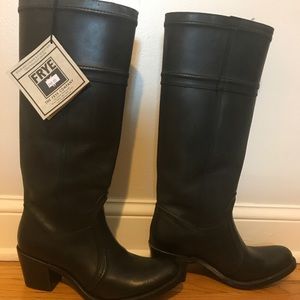 Black Tall Frye Boots NWT size 8