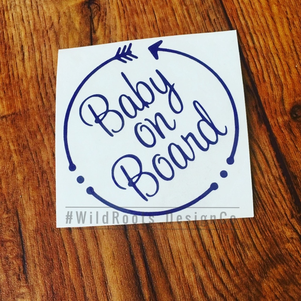 Baby on board decal
