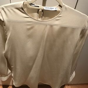 Silk ecru Giorgio Armani blouse