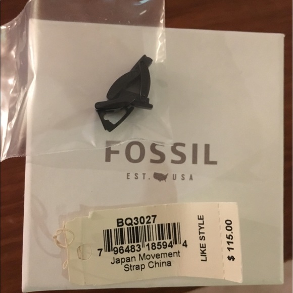 Black Fossil Watch