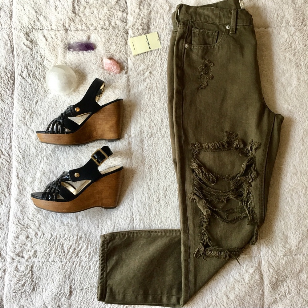 Lucky Brand Ripped Skinny Jeans