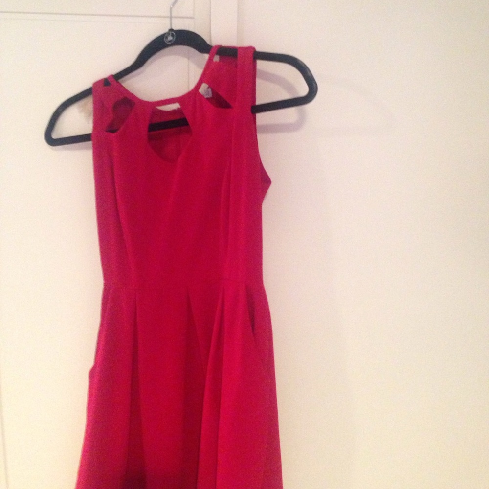 A classy perfect red dress