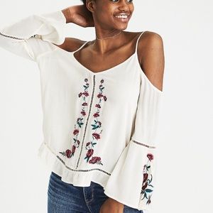 flower off the shoulder top