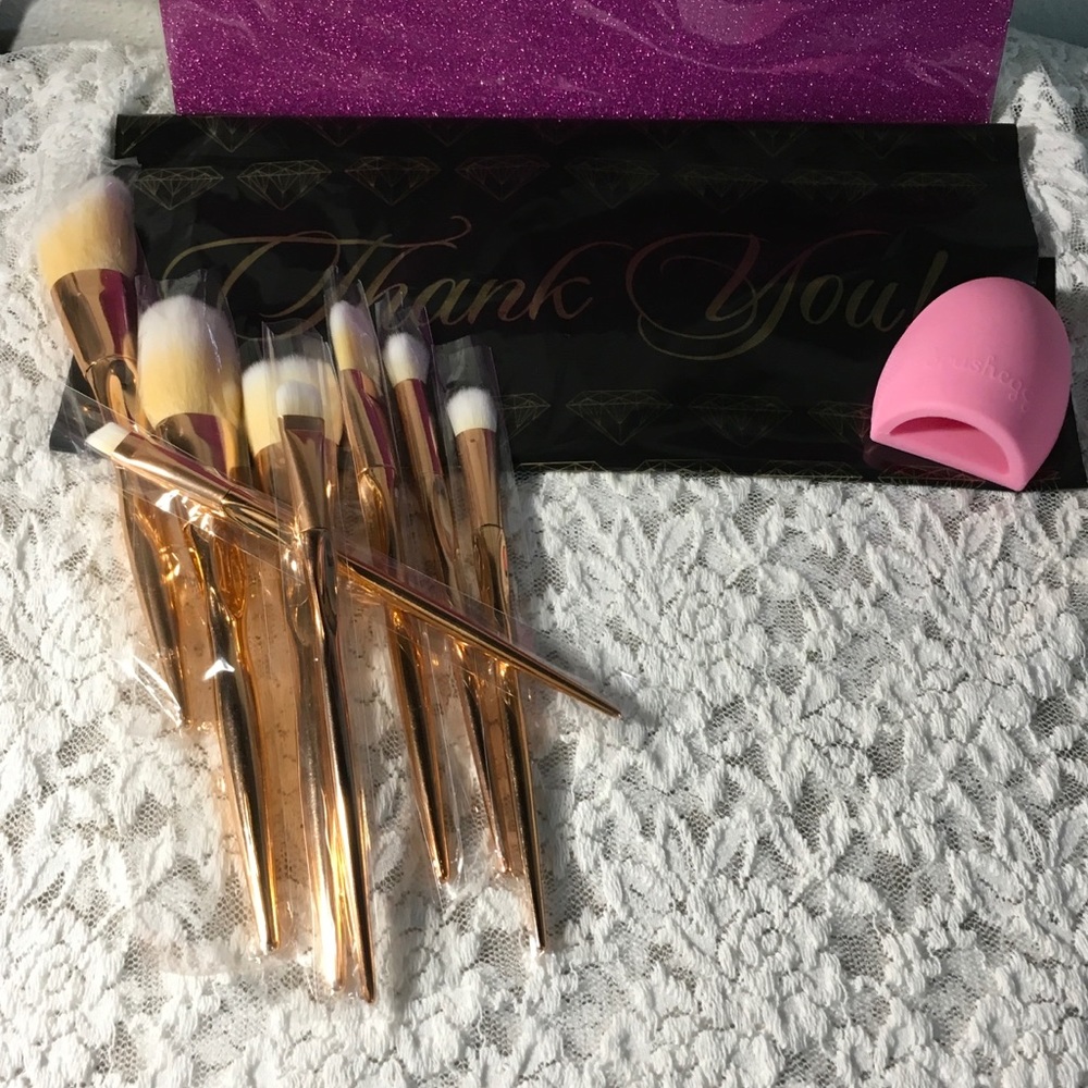 Rose Gold Make-up Brushes