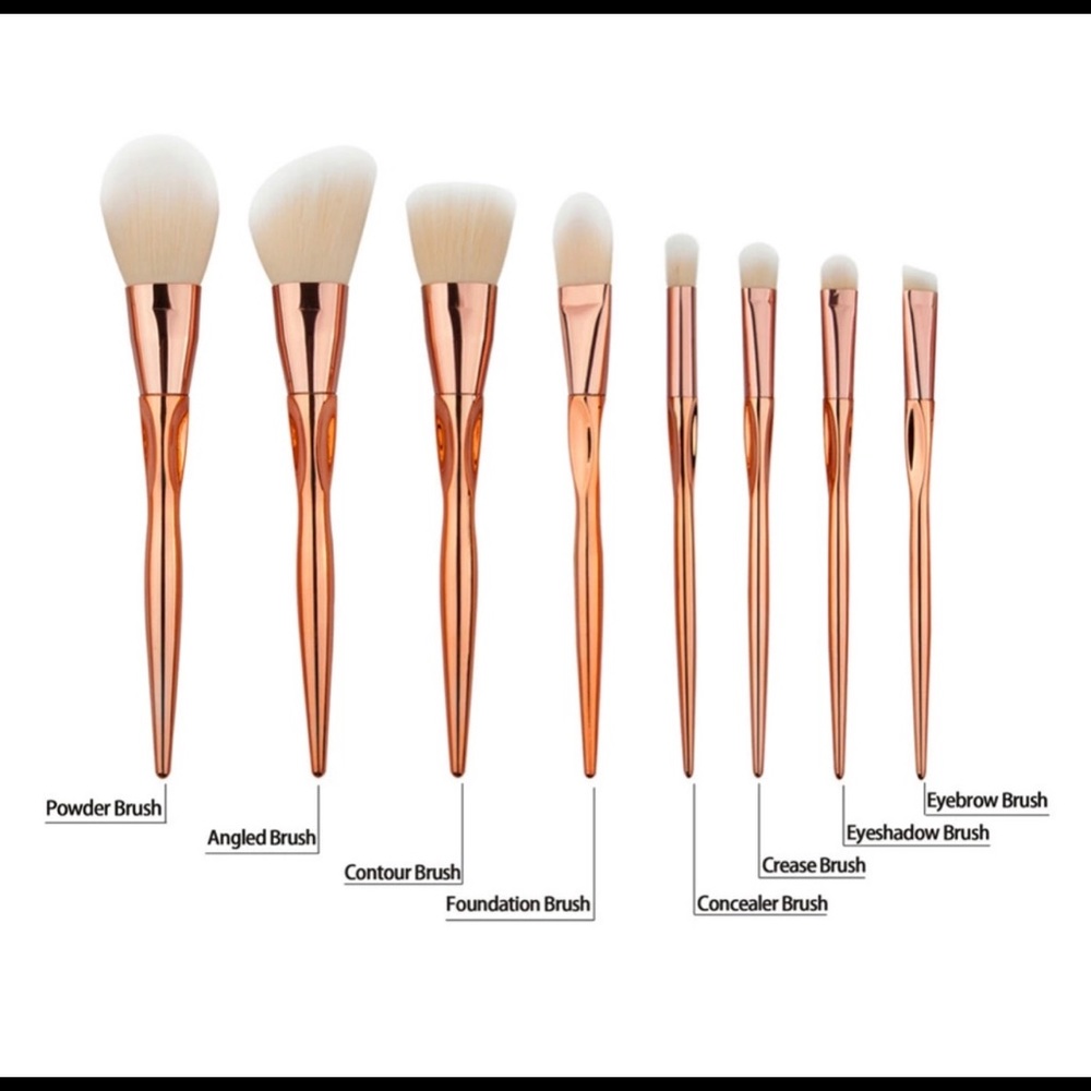 Rose Gold Make-up Brushes - Picture 7 of 8