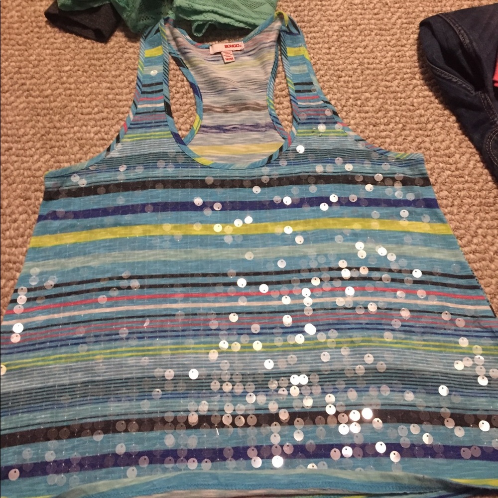 sequin tank top