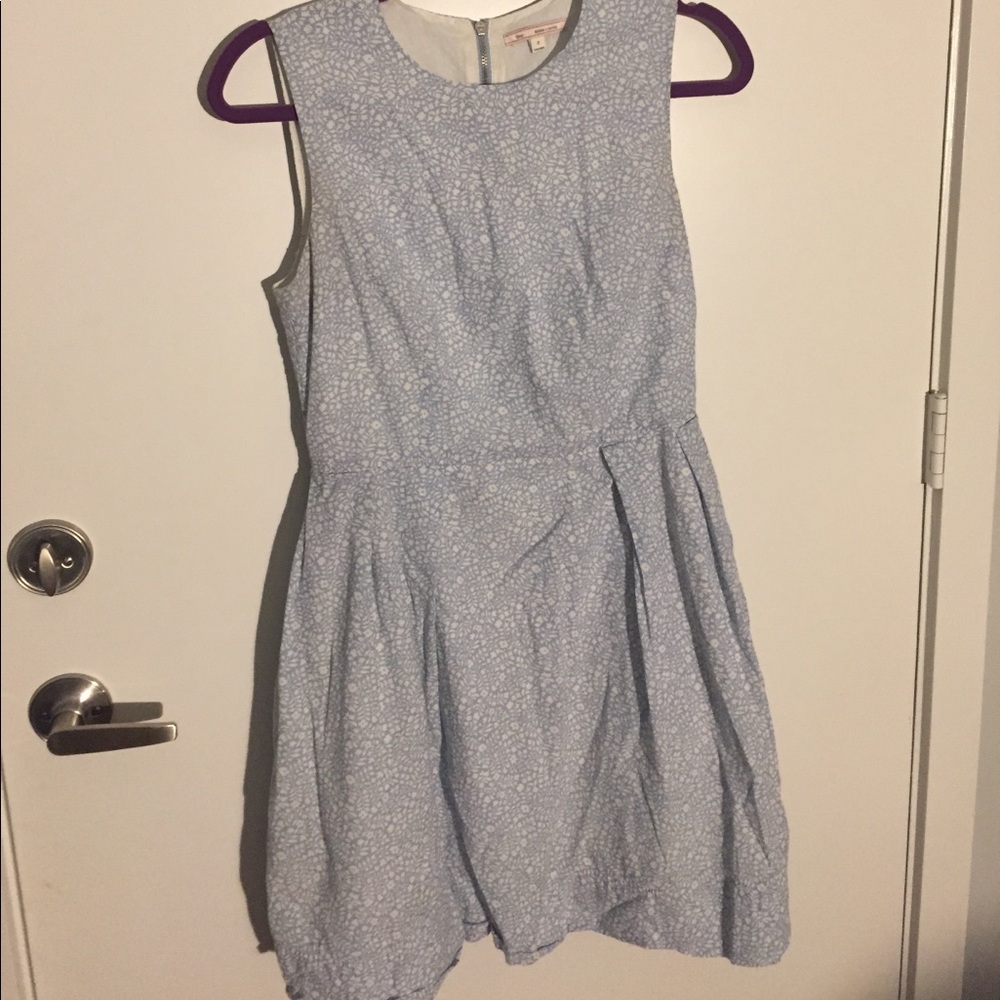 Light blue linen dress