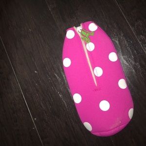 Beer coozie. A initial