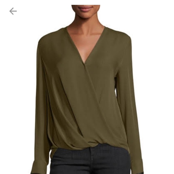 Olive green blouse Clearance