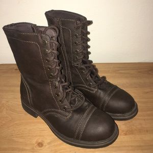 Comfy Brown Mossimo Combat Boots