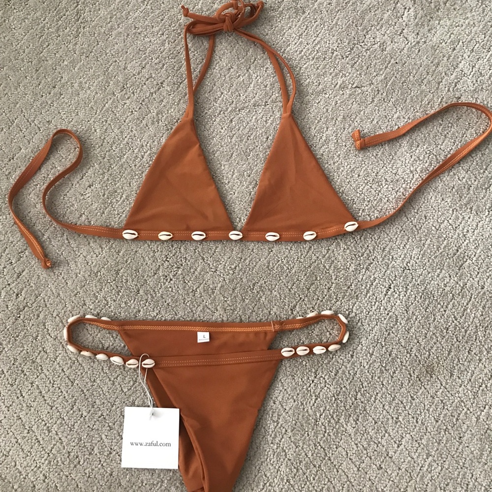 Shell Halter Bikini Set