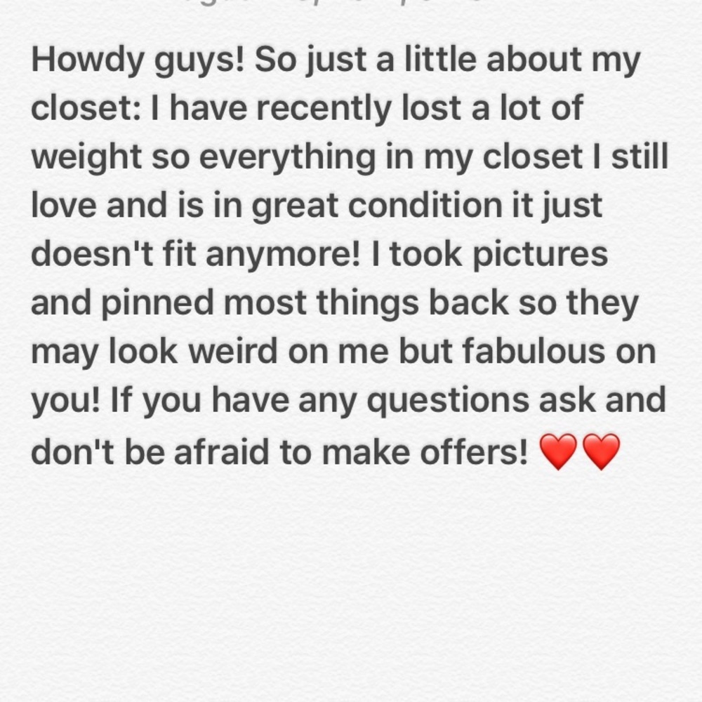 About my closet - please read ❤️