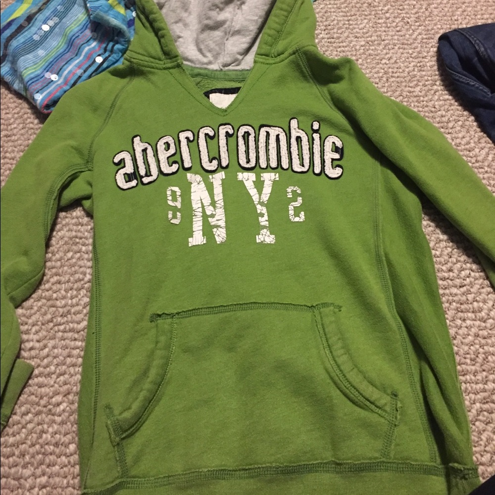 green abercrombie hoodie