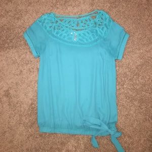 Sea foam green Esley blouse