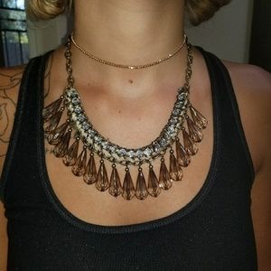 Neutral glam necklace