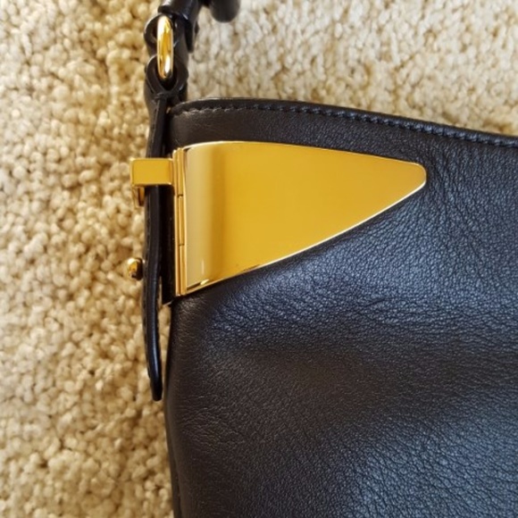 AUTH Ferragamo Leather Crossbody Hobo - Picture 7 of 8